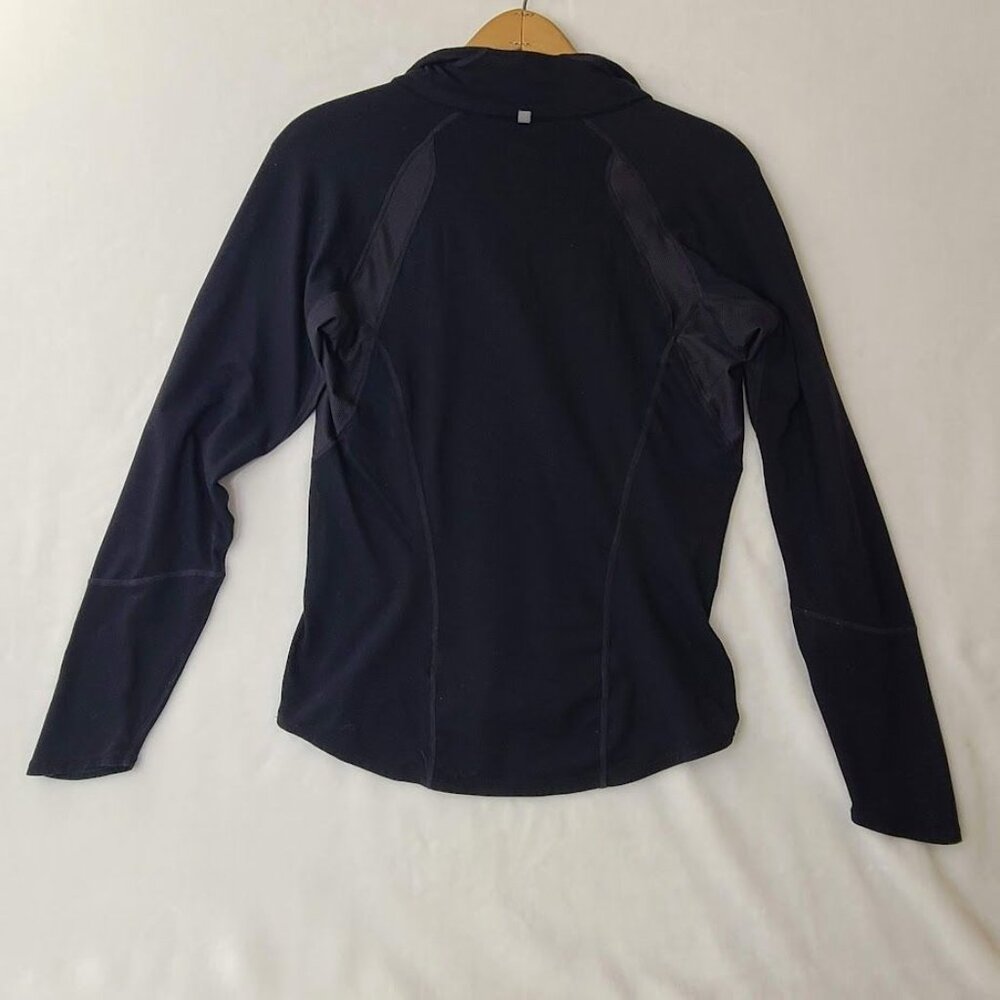 Nike Womens Black Long Sleeve Half-Zip Athletic Top Size S 4-6 - Picture 4 of 6